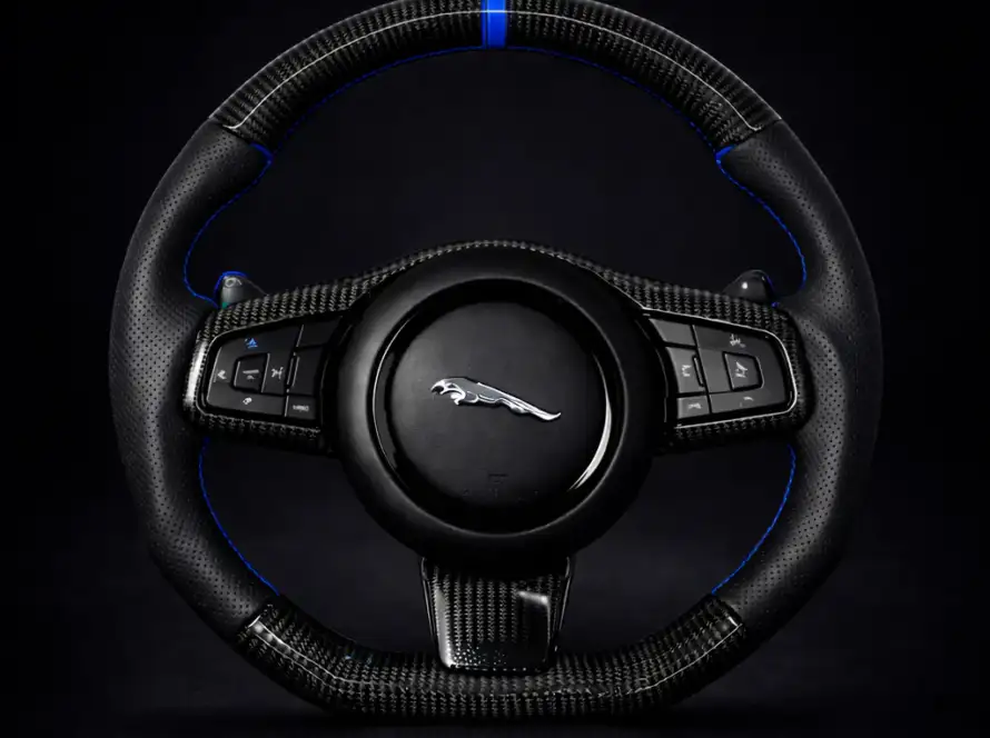2013-2023 Jaguar F-Type | XE | XF F-Pace | XFL | XEL E- Pace Carbon Fiber Steering Wheel