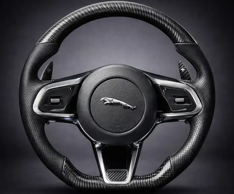 2018-2023 Jaguar XE | XF | XEL | XFL | F-Pace | I-Pace Carbon Fiber Steering Wheel