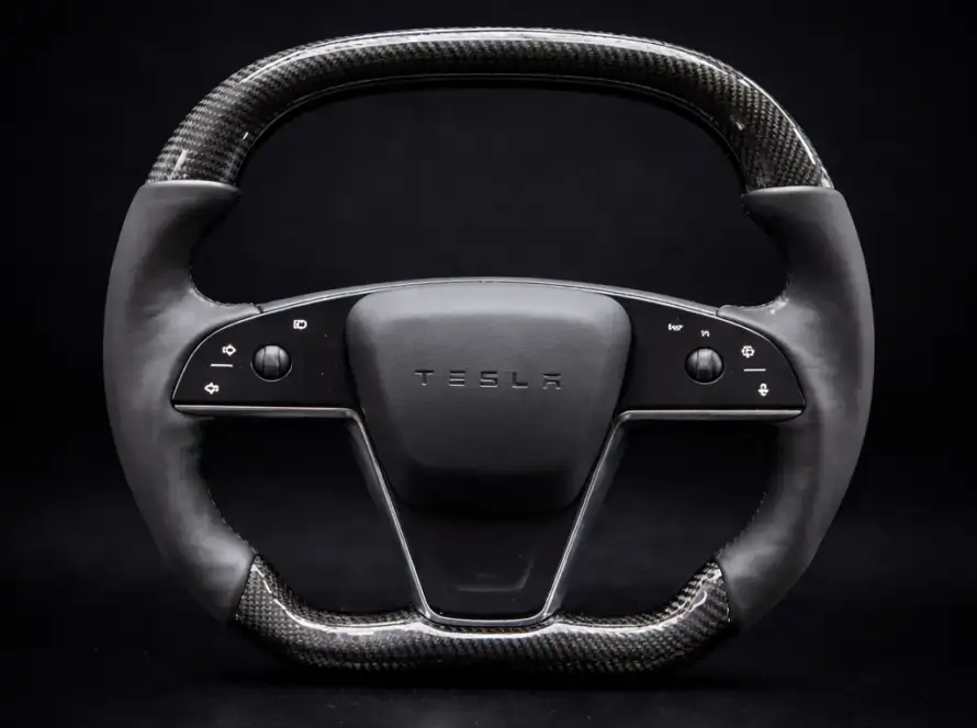 2021-2023 Tesla Model S | X Carbon Fiber Steering Wheel