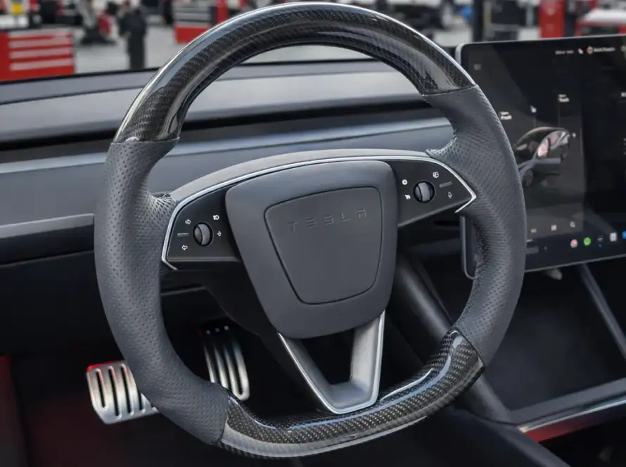2024+ Tesla MODEL 3 Carbon Fiber Steering Wheel